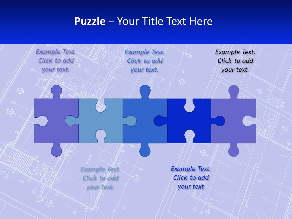 A Blueprint Of A Building With The Name Of The Building PowerPoint Template