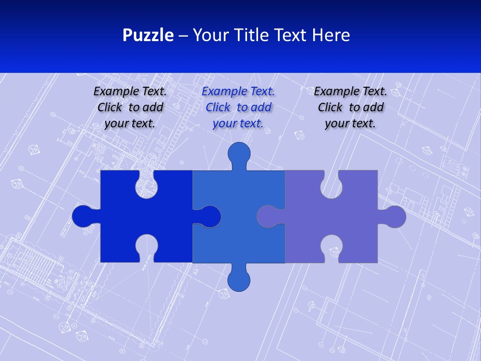 A Blueprint Of A Building With The Name Of The Building PowerPoint Template