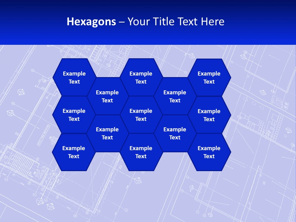 A Blueprint Of A Building With The Name Of The Building PowerPoint Template