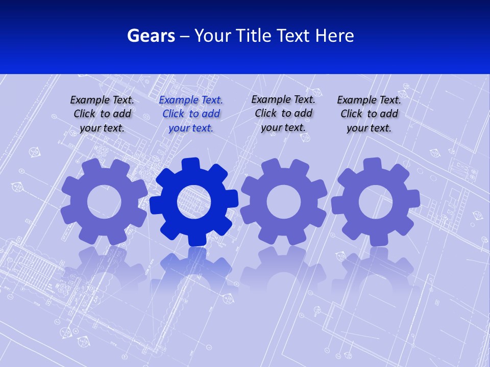 A Blueprint Of A Building With The Name Of The Building PowerPoint Template