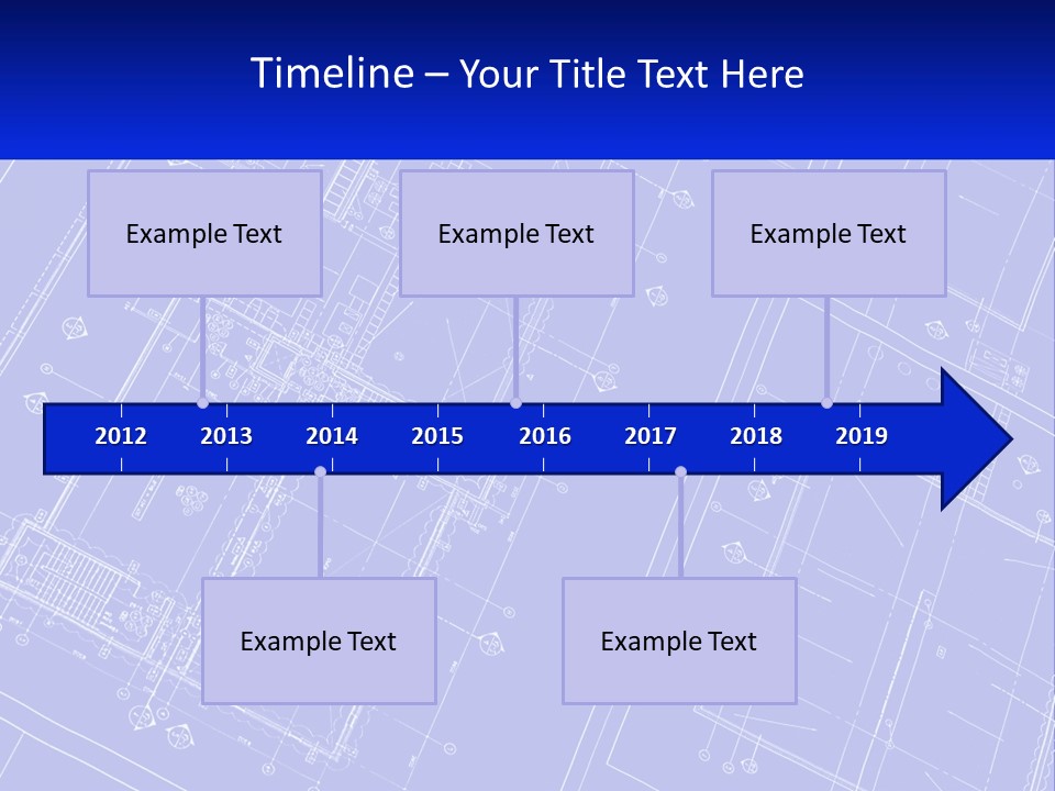 A Blueprint Of A Building With The Name Of The Building PowerPoint Template