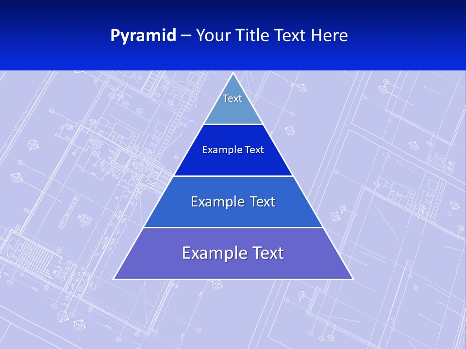 A Blueprint Of A Building With The Name Of The Building PowerPoint Template