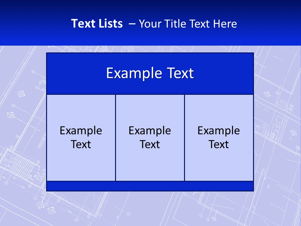 A Blueprint Of A Building With The Name Of The Building PowerPoint Template