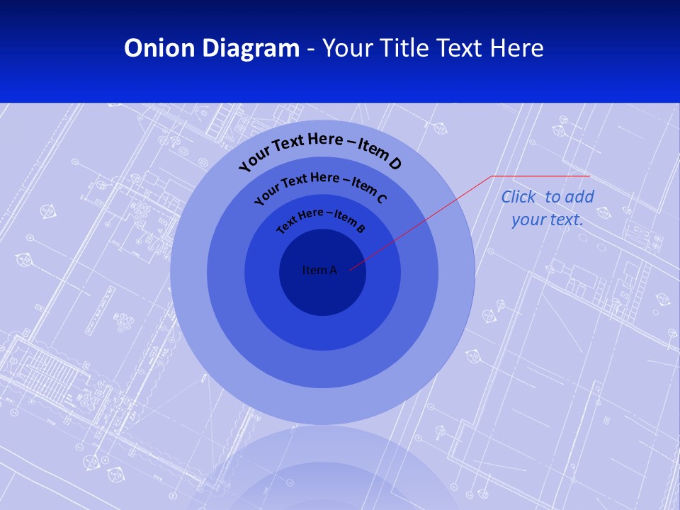 A Blueprint Of A Building With The Name Of The Building PowerPoint Template
