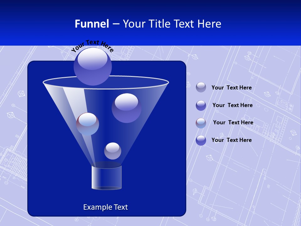 A Blueprint Of A Building With The Name Of The Building PowerPoint Template