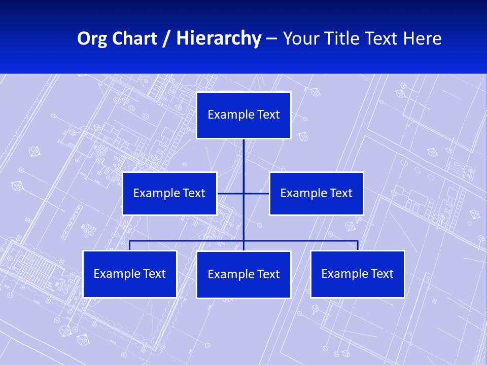 A Blueprint Of A Building With The Name Of The Building PowerPoint Template