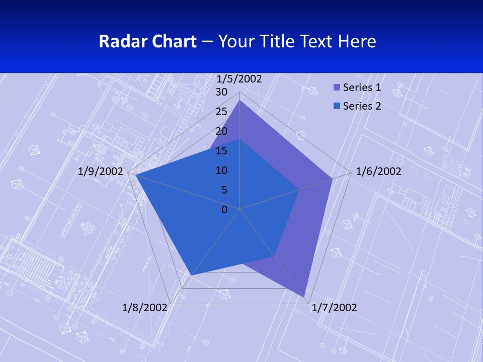 A Blueprint Of A Building With The Name Of The Building PowerPoint Template