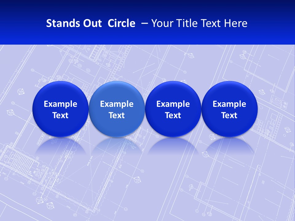 A Blueprint Of A Building With The Name Of The Building PowerPoint Template