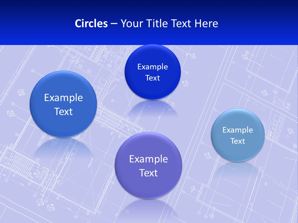 A Blueprint Of A Building With The Name Of The Building PowerPoint Template