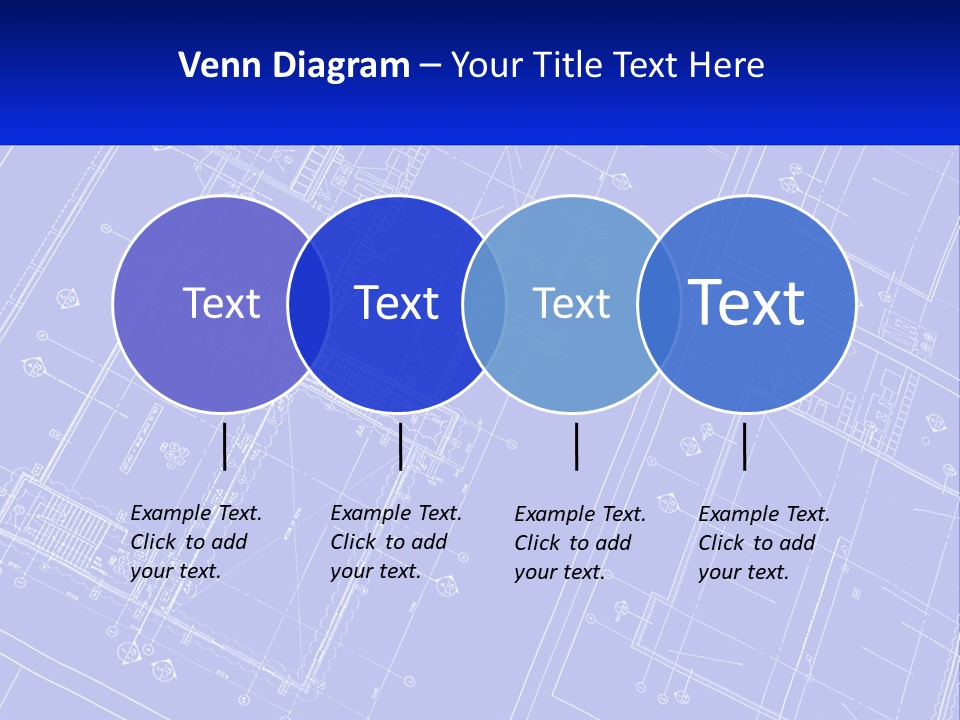 A Blueprint Of A Building With The Name Of The Building PowerPoint Template