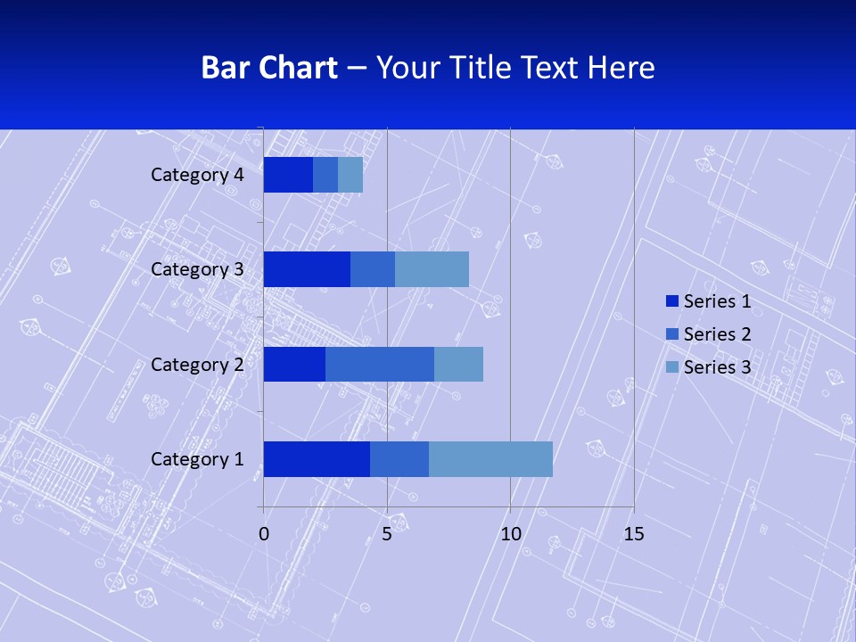 A Blueprint Of A Building With The Name Of The Building PowerPoint Template