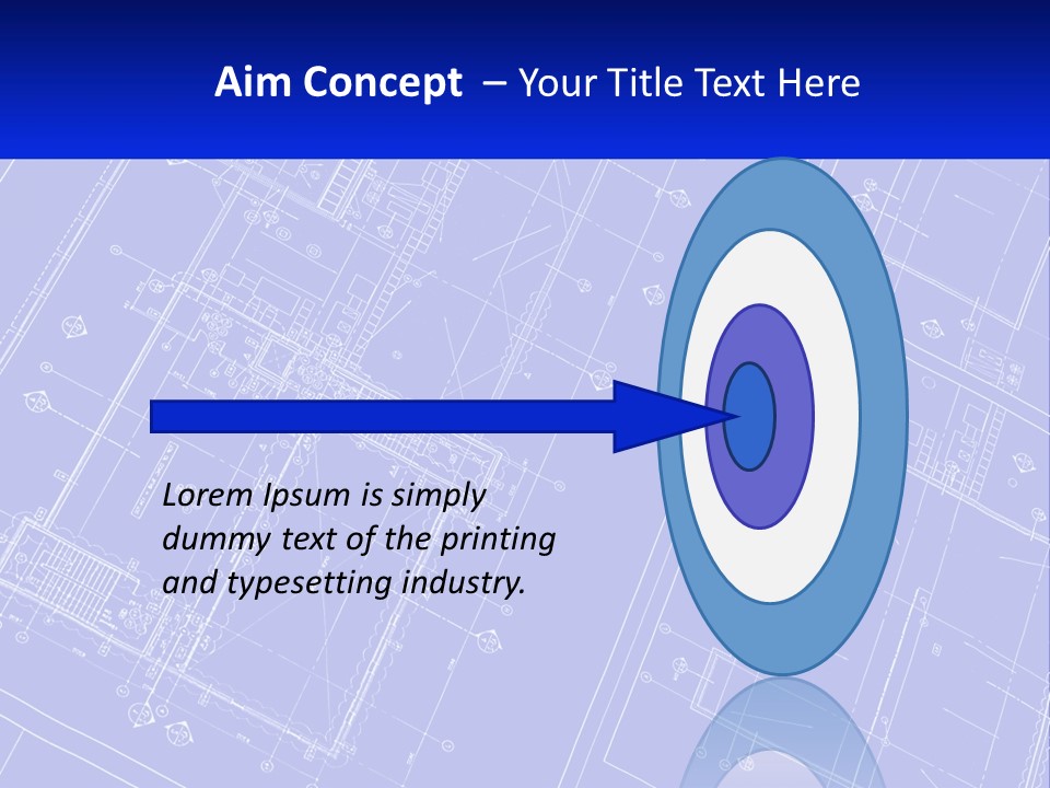 A Blueprint Of A Building With The Name Of The Building PowerPoint Template