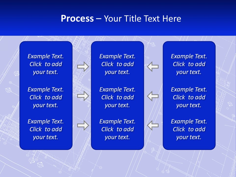 A Blueprint Of A Building With The Name Of The Building PowerPoint Template
