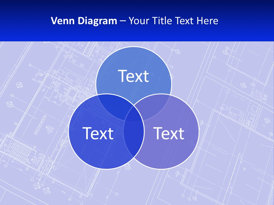 A Blueprint Of A Building With The Name Of The Building PowerPoint Template