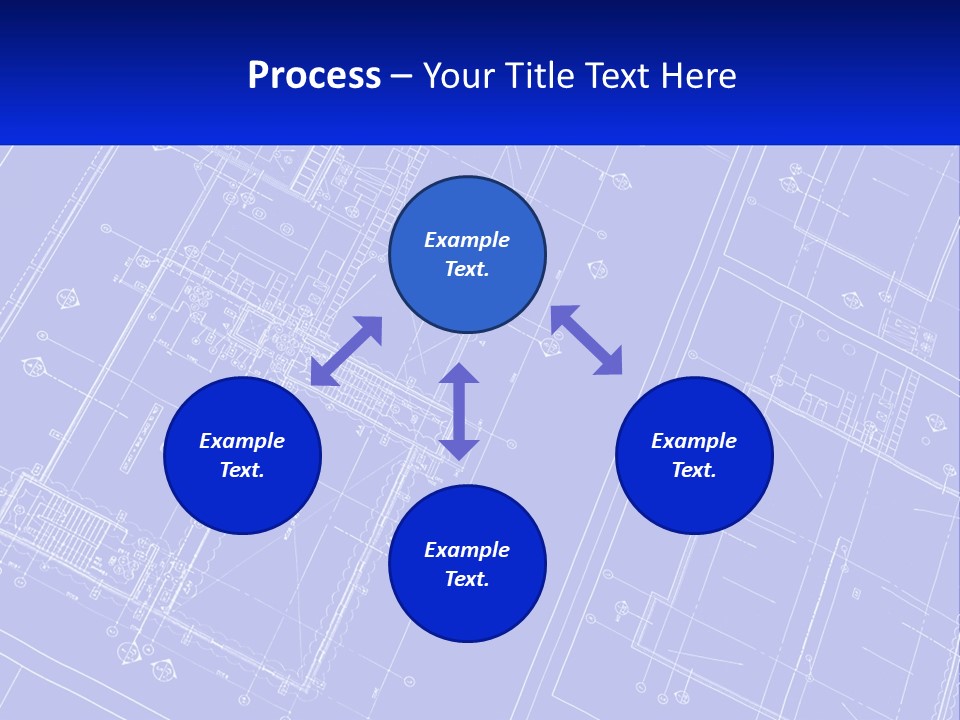 A Blueprint Of A Building With The Name Of The Building PowerPoint Template