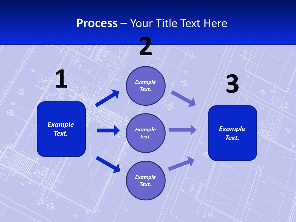 A Blueprint Of A Building With The Name Of The Building PowerPoint Template
