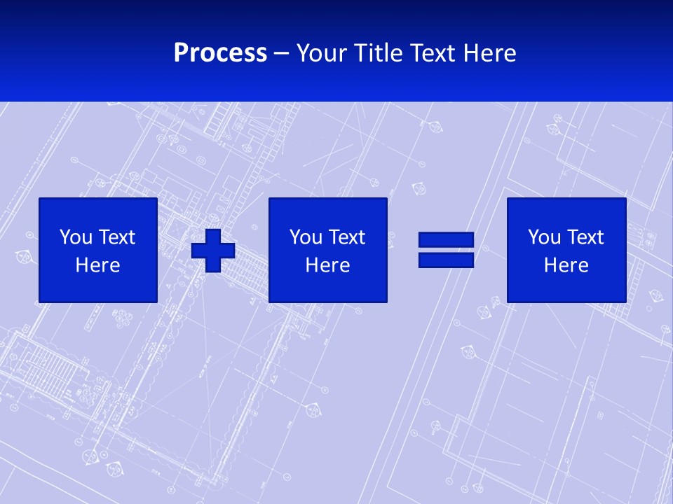 A Blueprint Of A Building With The Name Of The Building PowerPoint Template