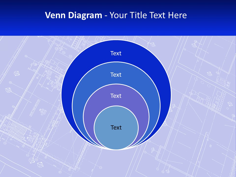 A Blueprint Of A Building With The Name Of The Building PowerPoint Template