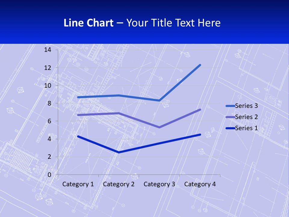 A Blueprint Of A Building With The Name Of The Building PowerPoint Template