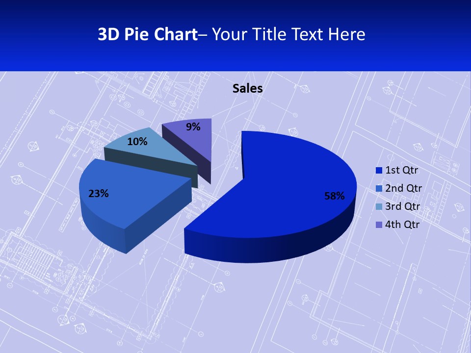 A Blueprint Of A Building With The Name Of The Building PowerPoint Template