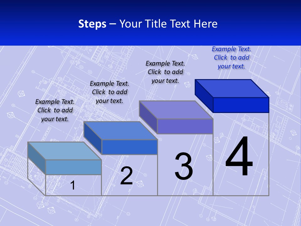 A Blueprint Of A Building With The Name Of The Building PowerPoint Template