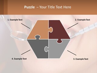 A Woman Smiling With A Toothbrush In Her Mouth PowerPoint Template