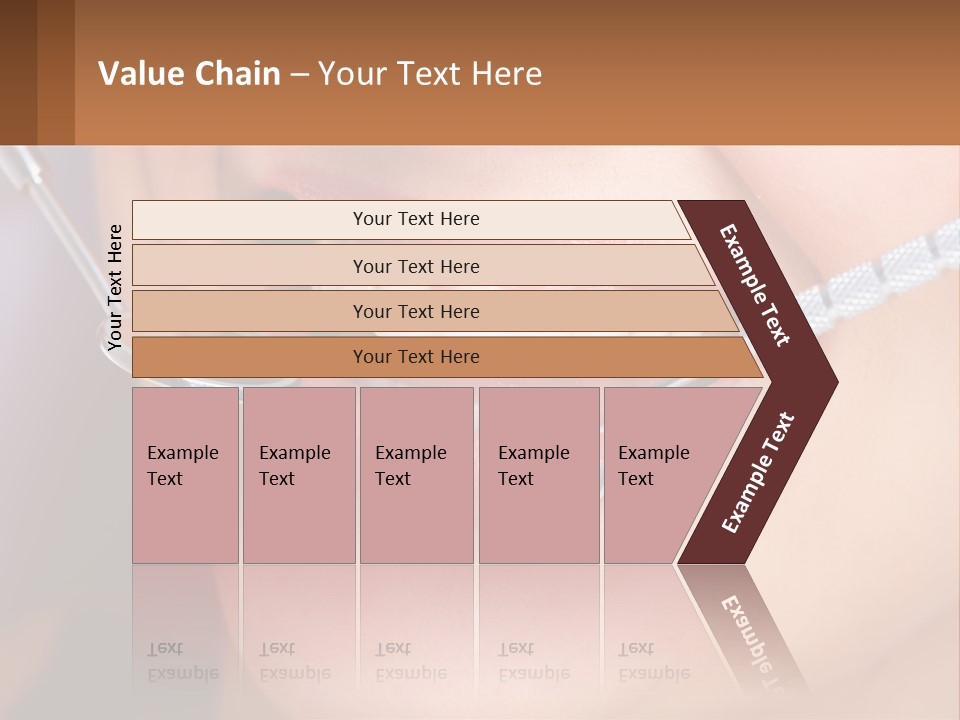 A Woman Smiling With A Toothbrush In Her Mouth PowerPoint Template