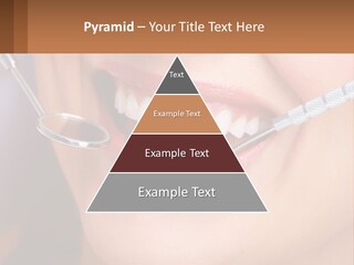 A Woman Smiling With A Toothbrush In Her Mouth PowerPoint Template