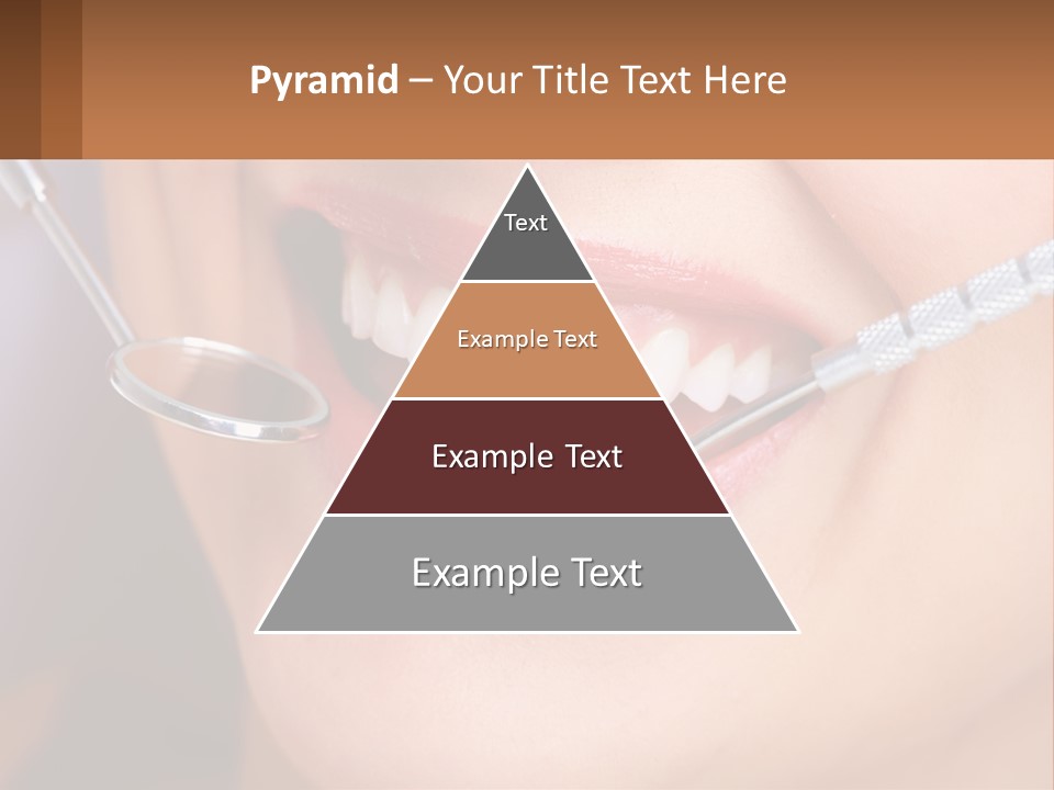 A Woman Smiling With A Toothbrush In Her Mouth PowerPoint Template