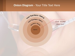 A Woman Smiling With A Toothbrush In Her Mouth PowerPoint Template