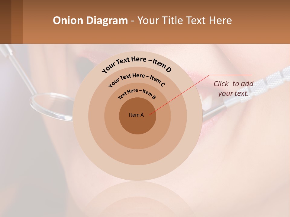 A Woman Smiling With A Toothbrush In Her Mouth PowerPoint Template
