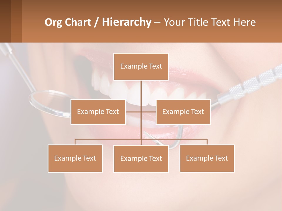 A Woman Smiling With A Toothbrush In Her Mouth PowerPoint Template