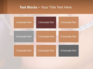 A Woman Smiling With A Toothbrush In Her Mouth PowerPoint Template