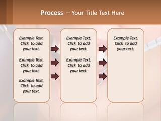 A Woman Smiling With A Toothbrush In Her Mouth PowerPoint Template