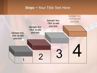 A Woman Smiling With A Toothbrush In Her Mouth PowerPoint Template