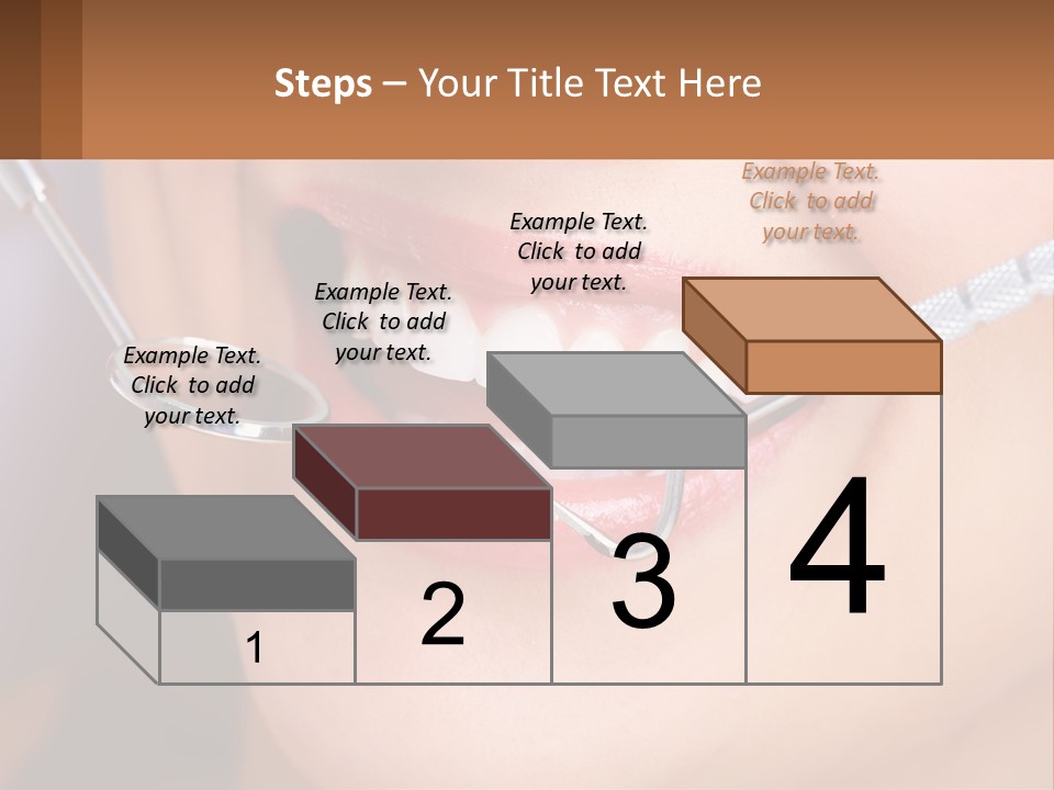 A Woman Smiling With A Toothbrush In Her Mouth PowerPoint Template