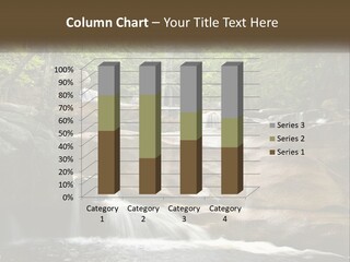 A Waterfall In The Middle Of A Forest PowerPoint Template