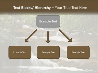A Waterfall In The Middle Of A Forest PowerPoint Template
