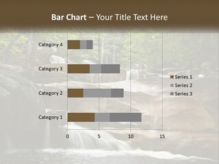 A Waterfall In The Middle Of A Forest PowerPoint Template