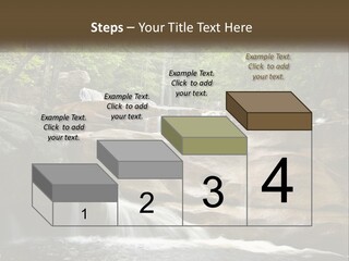 A Waterfall In The Middle Of A Forest PowerPoint Template