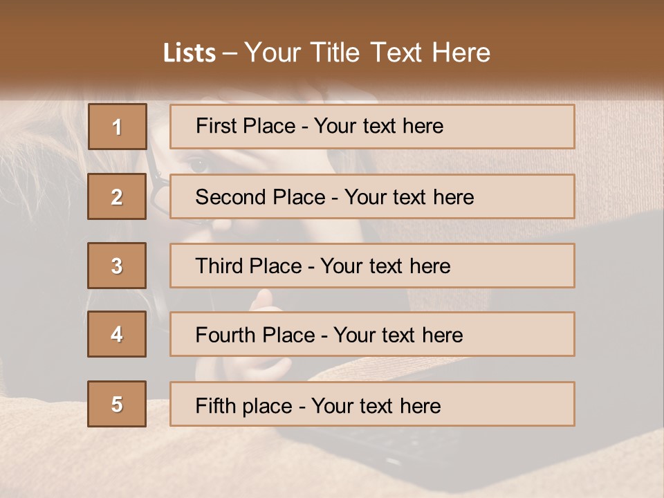 A Little Girl Sitting On A Couch Looking At A Laptop PowerPoint Template