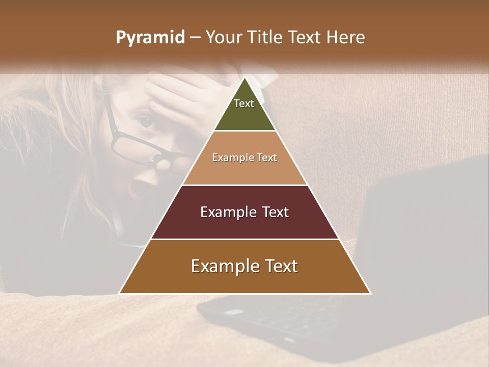 A Little Girl Sitting On A Couch Looking At A Laptop PowerPoint Template