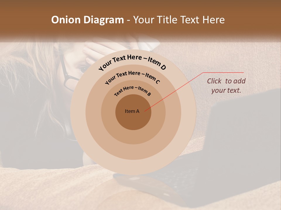 A Little Girl Sitting On A Couch Looking At A Laptop PowerPoint Template