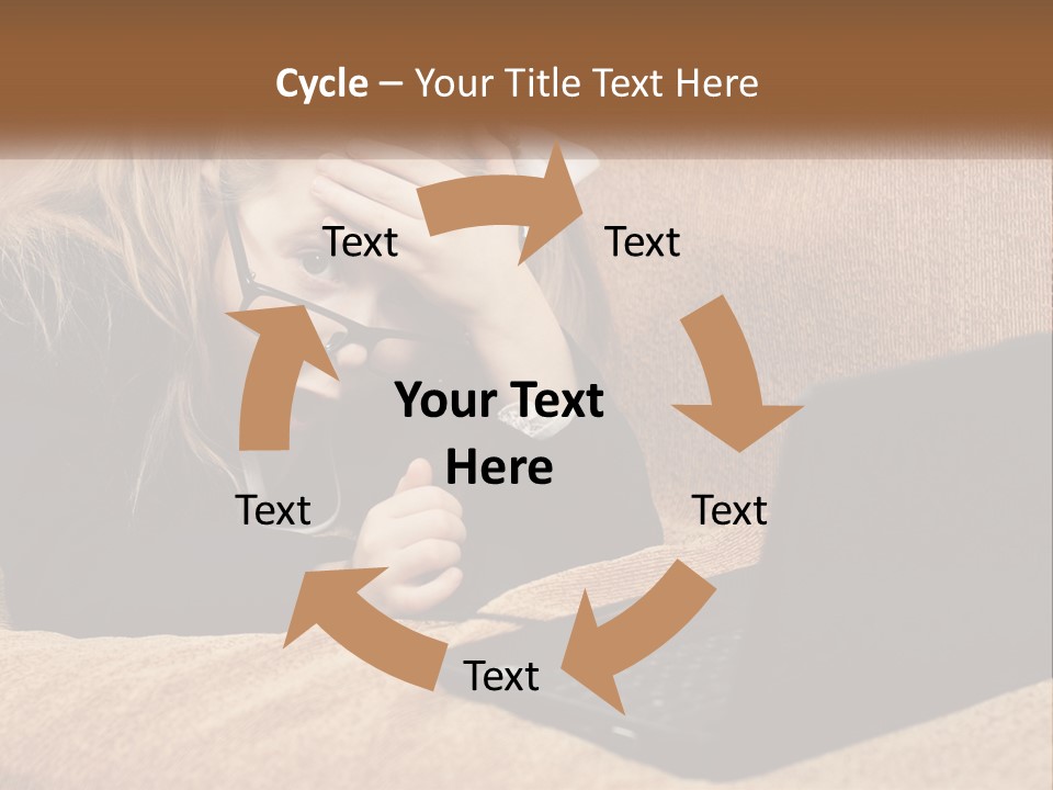 A Little Girl Sitting On A Couch Looking At A Laptop PowerPoint Template