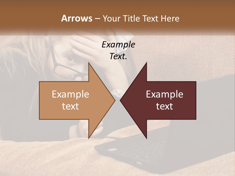 A Little Girl Sitting On A Couch Looking At A Laptop PowerPoint Template