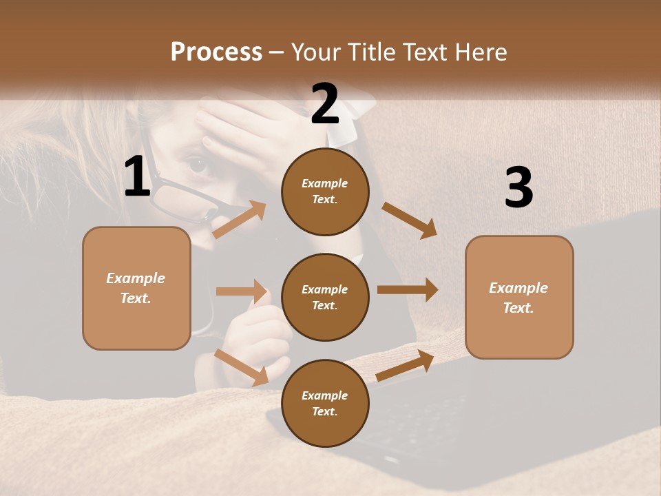 A Little Girl Sitting On A Couch Looking At A Laptop PowerPoint Template