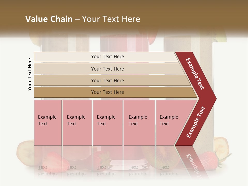 A Group Of Three Smoothies Sitting Next To Each Other PowerPoint Template