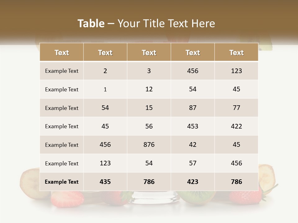 A Group Of Three Smoothies Sitting Next To Each Other PowerPoint Template