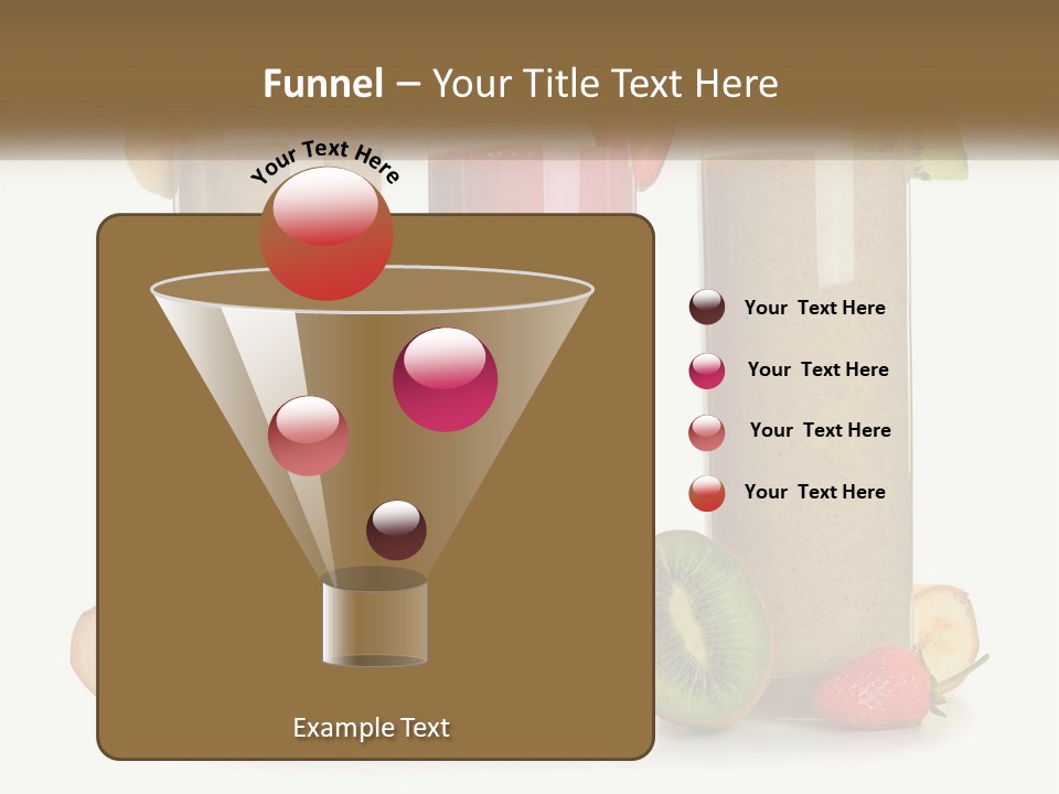 A Group Of Three Smoothies Sitting Next To Each Other PowerPoint Template