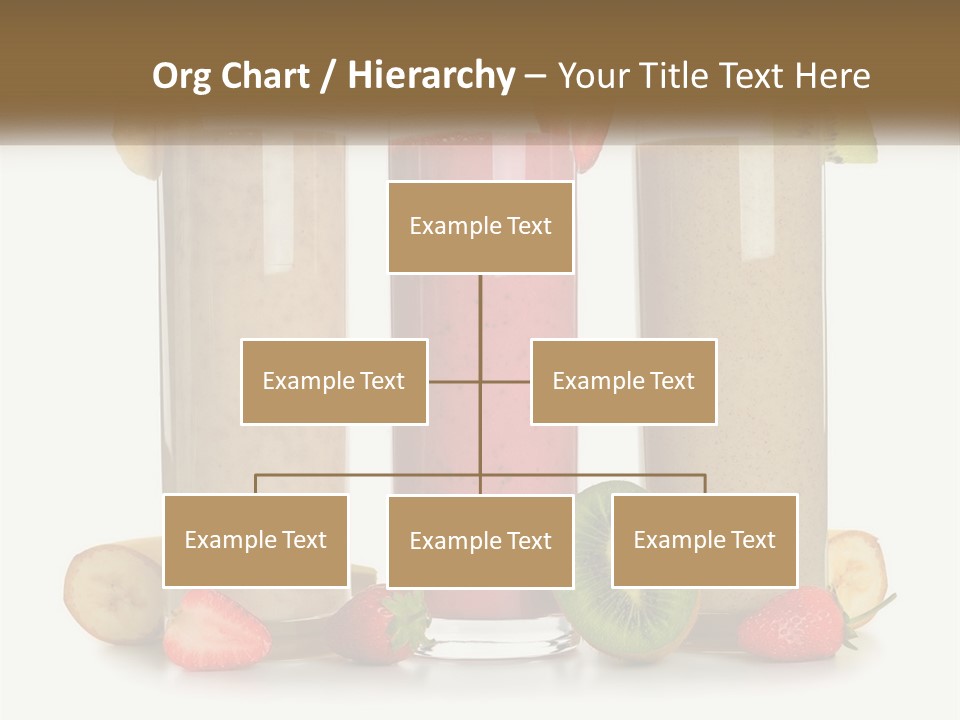 A Group Of Three Smoothies Sitting Next To Each Other PowerPoint Template